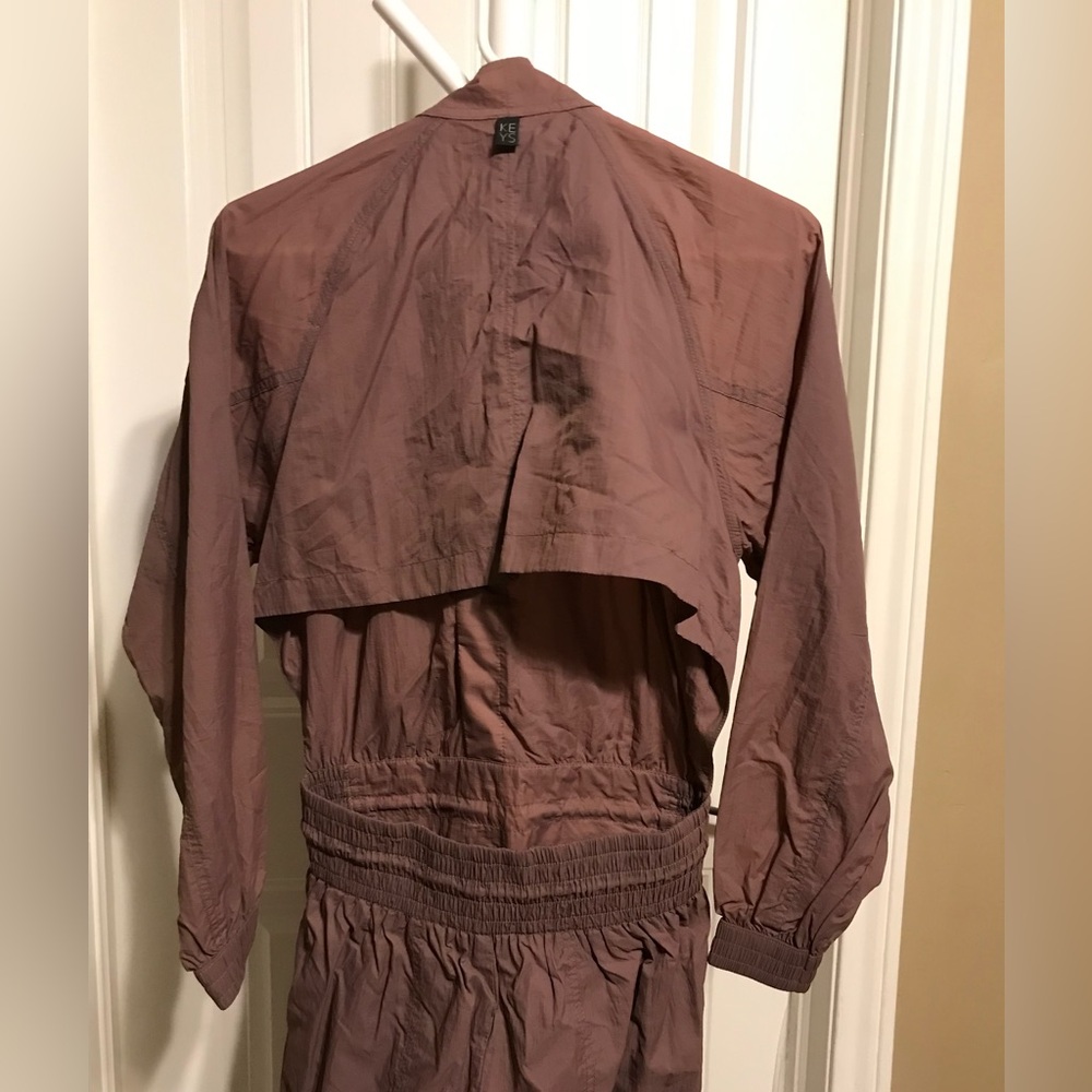 Athleta X Alicia Keys Utility Jumpsuit Open Back Mauve Purple - Picture 5 of 5
